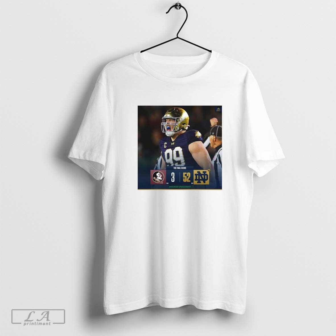 The Final Score Florida State Seminoles Vs. Notre Dame Fighting Irish 3 â€“ 52 GoIrish WeAreND Poster t-shirt Hoodie,...