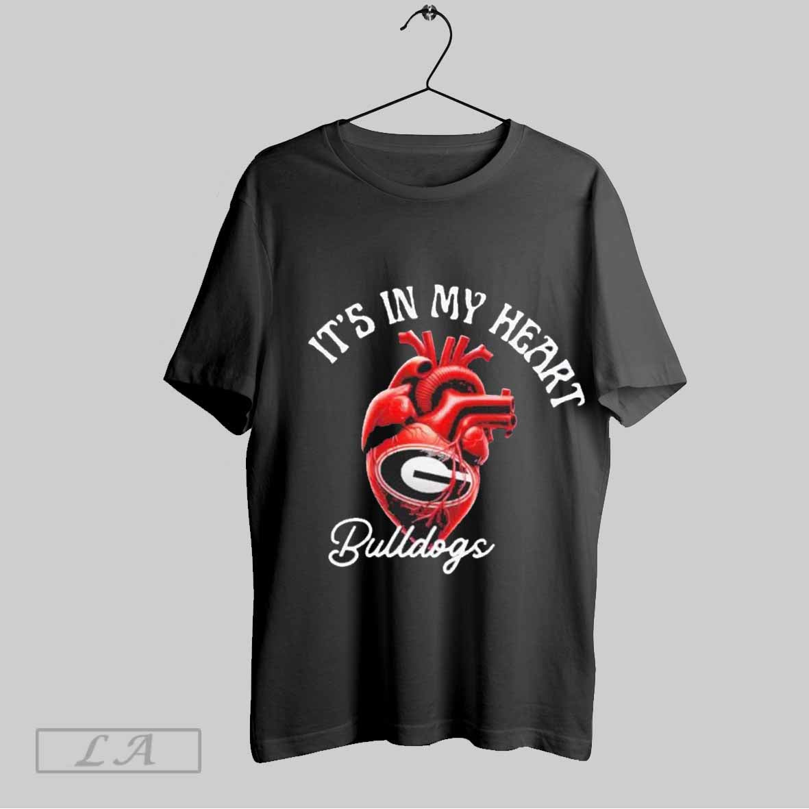 Top Its In My Heart Georgia Bulldogs T Shirt Sweatshirt Hoodie Shirt | CoreVibeTees.com