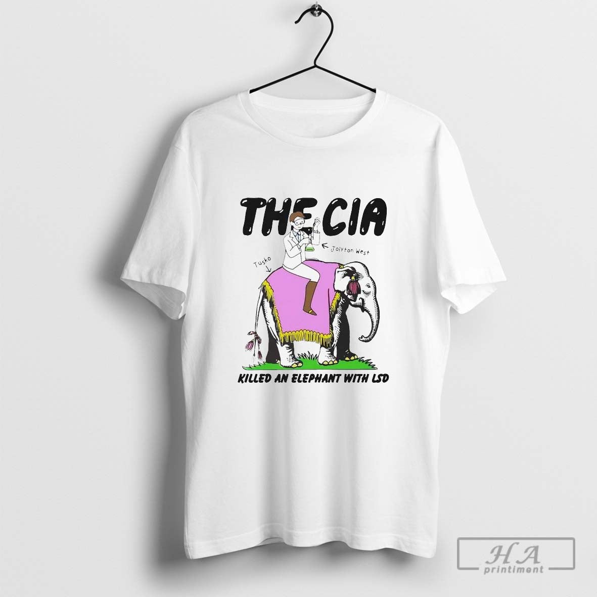 The Cia Killed An Elephant With LSD Shirt Hoodie, Sweatshirt | CoreVibeTees.com