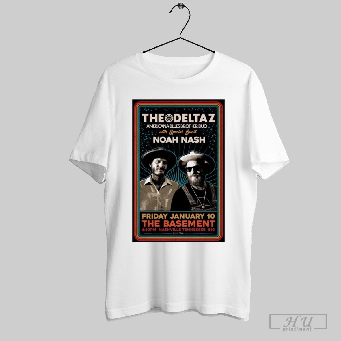 The Deltaz With Noah Nash Nashville Tn January 10 2025 T Shirt Hoodie, Sweatshirt | CoreVibeTees.com