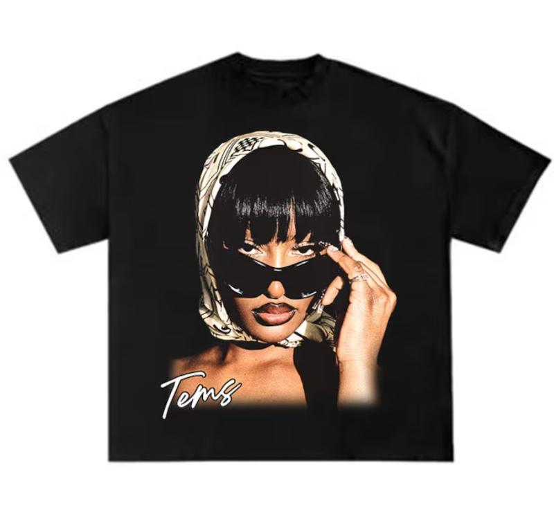 Tems Shirt, Tems Tour Hip Hop Rap Tee T Shirt Classic Cotton Hoodie, Sweatshirt | CoreVibeTees.com (Image 1)