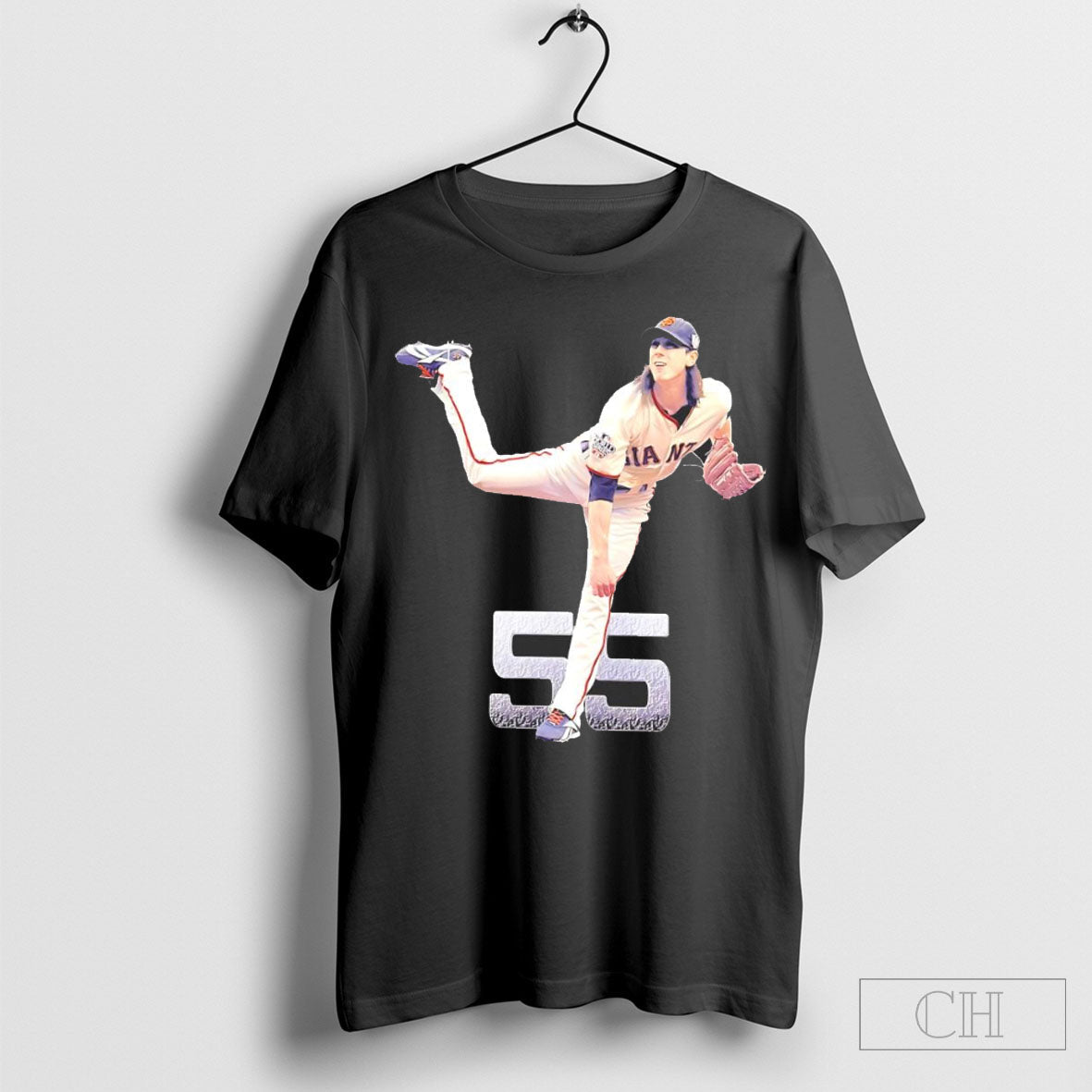 Tim Lincecum Number 55 Portrait Shirt Hoodie, Sweatshirt | CoreVibeTees.com