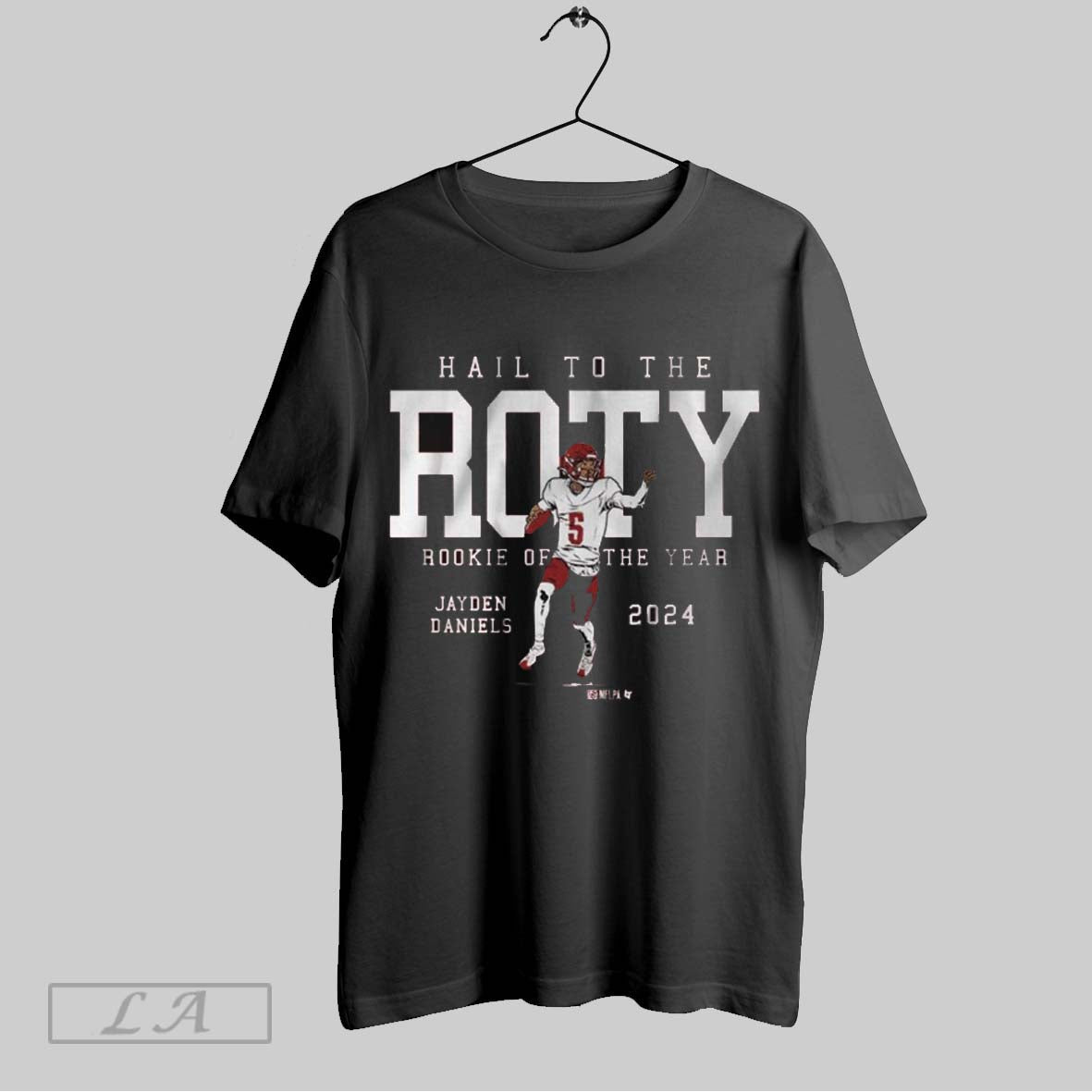 Top Jayden Daniels Washington Commanders Hail To The Roty Rookie Of The Year 2024 Unisex Sweatshirt T Shirt Hoodie