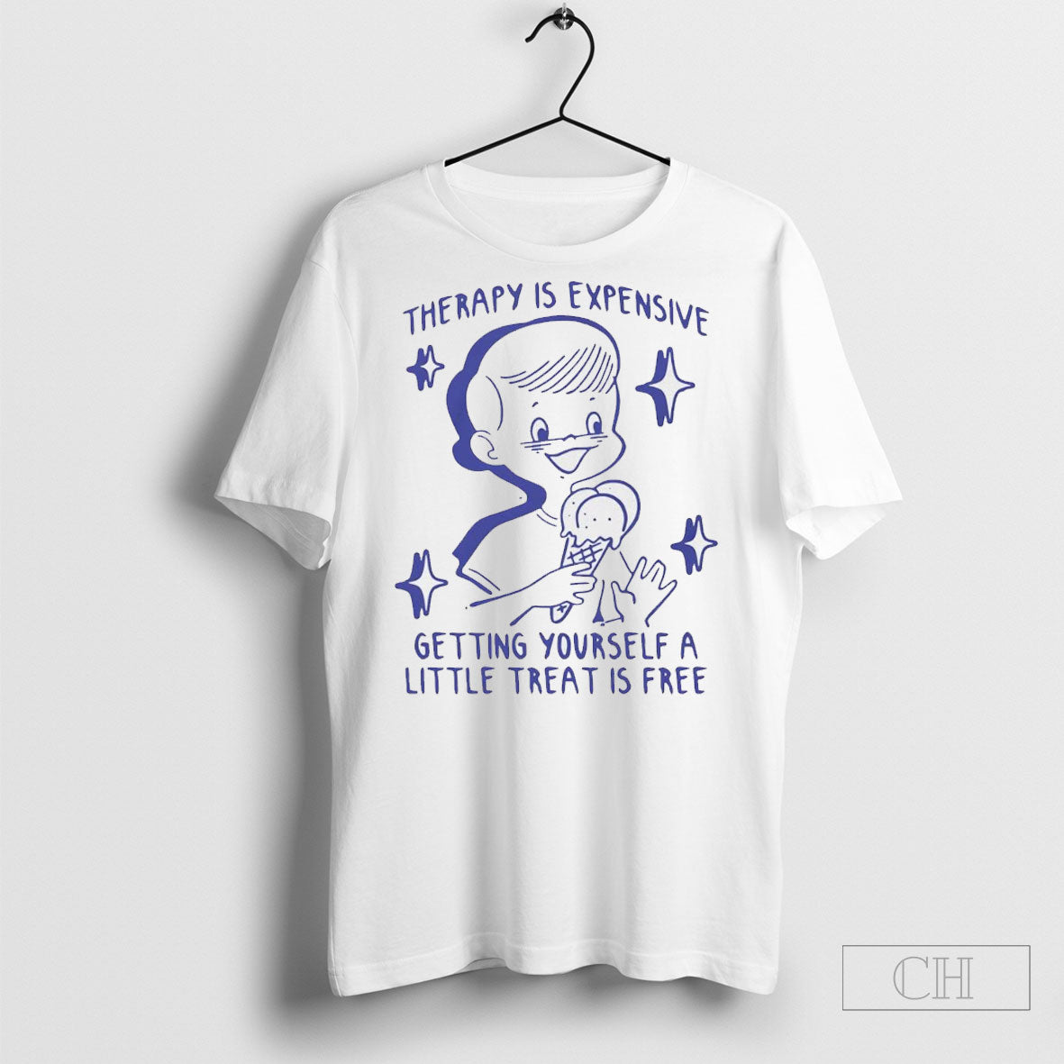 Therapy Is Expensive Getting Yourself A Little Treat Is Free Shirt Hoodie, Sweatshirt | CoreVibeTees.com