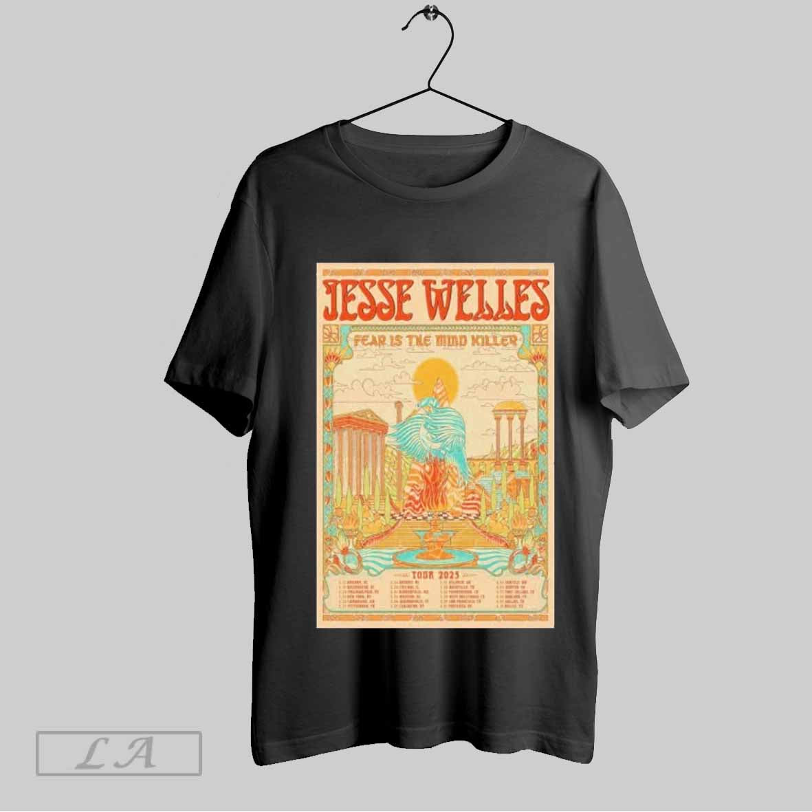 Top Jesse Welles Tour 2025 Poster T Shirt Hoodie, Sweatshirt | CoreVibeTees.com