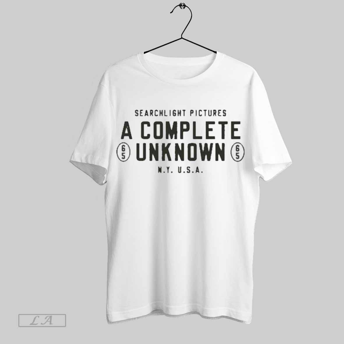 Top Searchlight Pictures A Complete Unknown Ny Usa T-Shirts, Hoodie, Sweatshirt | CoreVibeTees.com