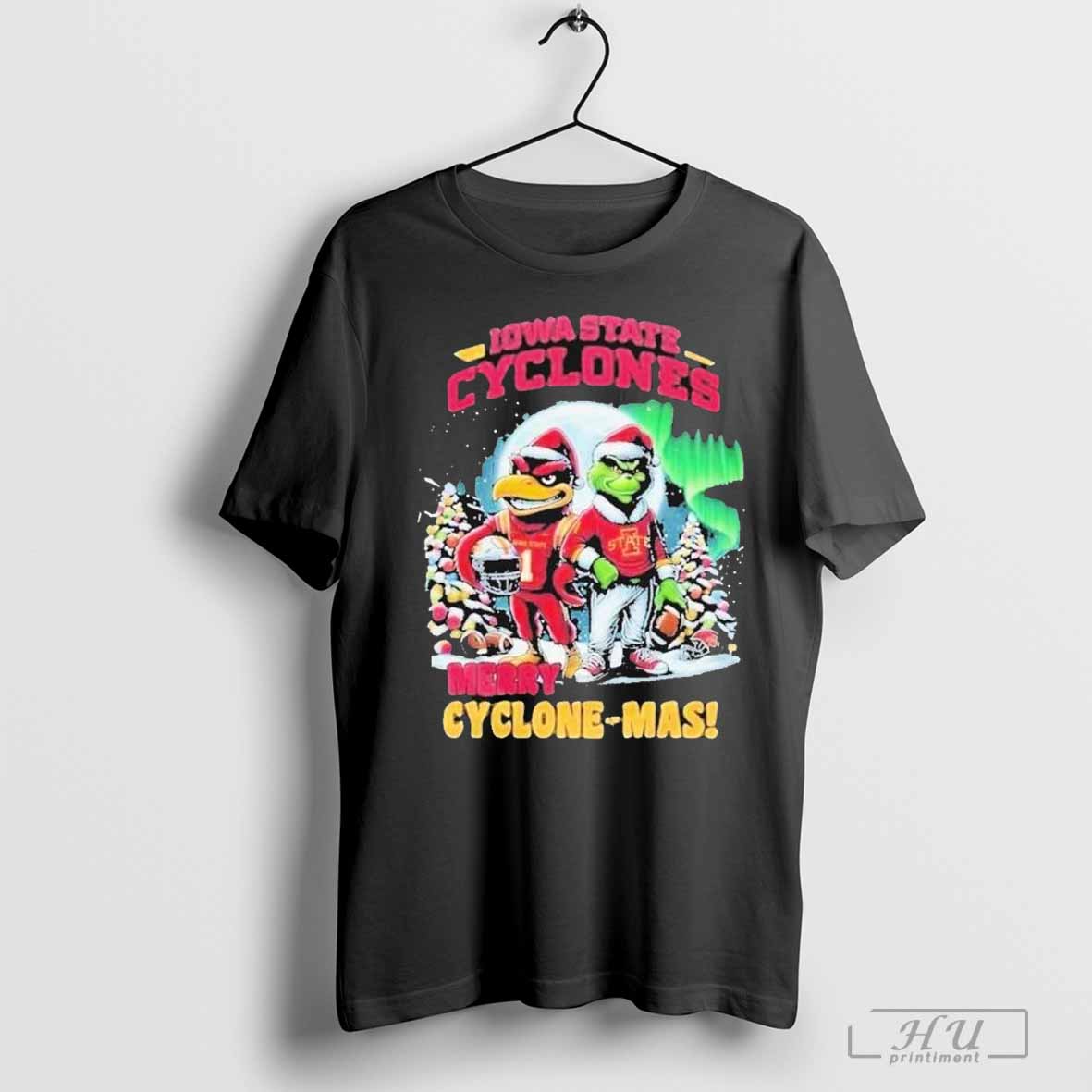 The Grinch Iowa State Cyclones Merry Cyclone-Mas Christmas Go Cyclones Mascot T-shirts Hoodie, Sweatshirt | CoreVibeTees.com
