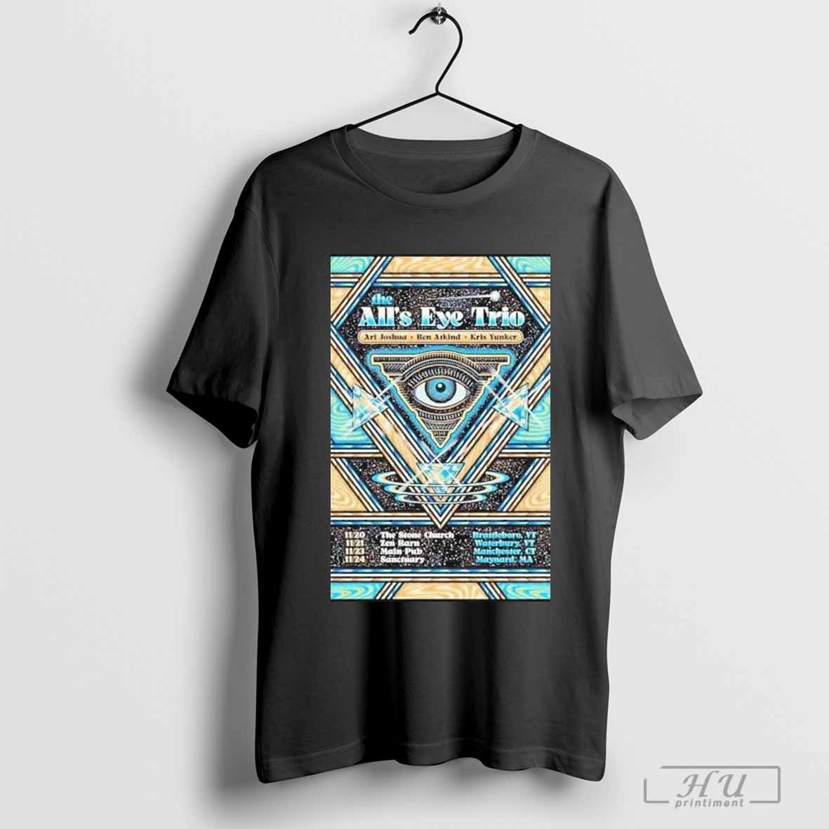 The Allâ€™s Eye Trio Ari Tour Dates Nov 2024 With Joshua Ben Atkind Kis Yunker T-shirt Hoodie, Sweatshirt | CoreVibeTees.com