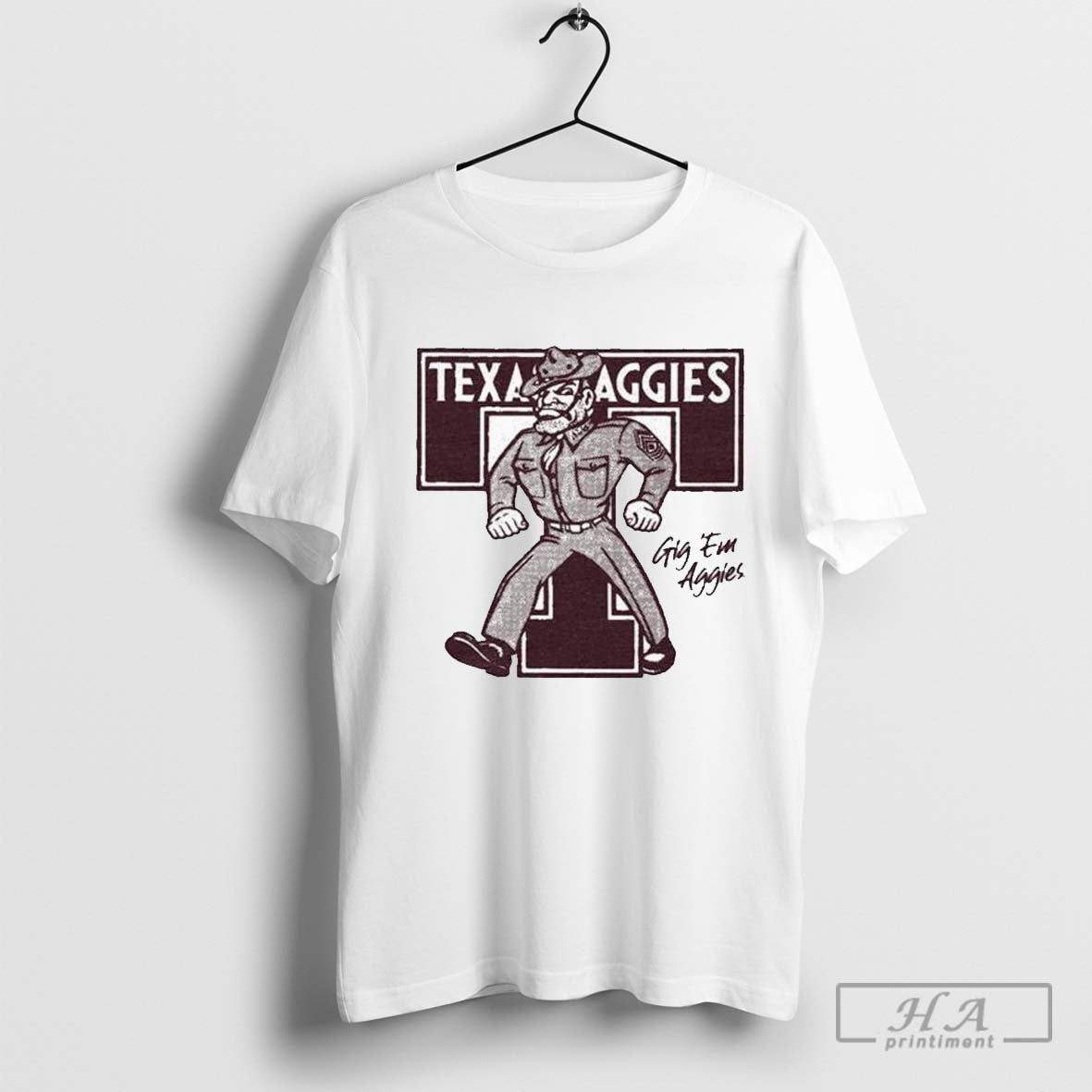 Texas Am Aggies Gig Em Aggies Monogram Mascot T Shirts Hoodie, Sweatshirt | CoreVibeTees.com