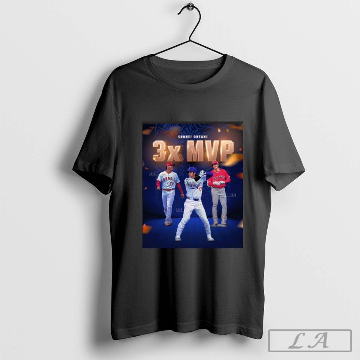 The Legend Of Shohei Ohtani 3X MVP 2021-2023-2024 Shirt Hoodie, Sweatshirt | CoreVibeTees.com