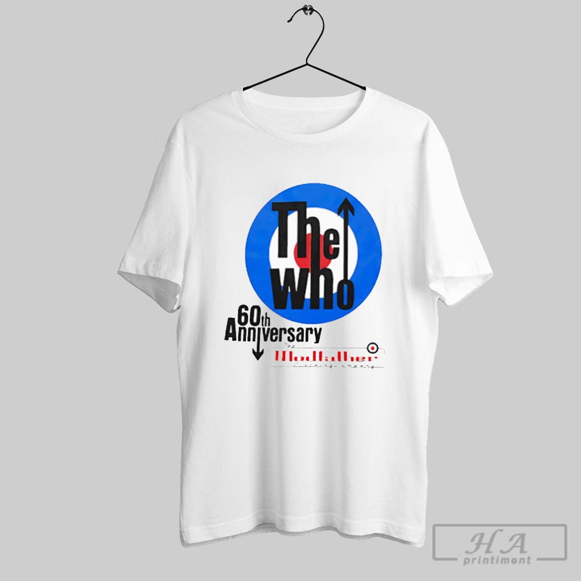 The Who X Modfather 60th Anniversary Shirt Hoodie, Sweatshirt | CoreVibeTees.com
