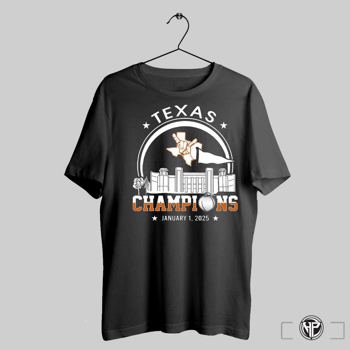 Texas Longhorns Football January 1 2025 Rose Champions Skyline Shirt Trendy Sweatshirt Hoodie | CoreVibeTees.com