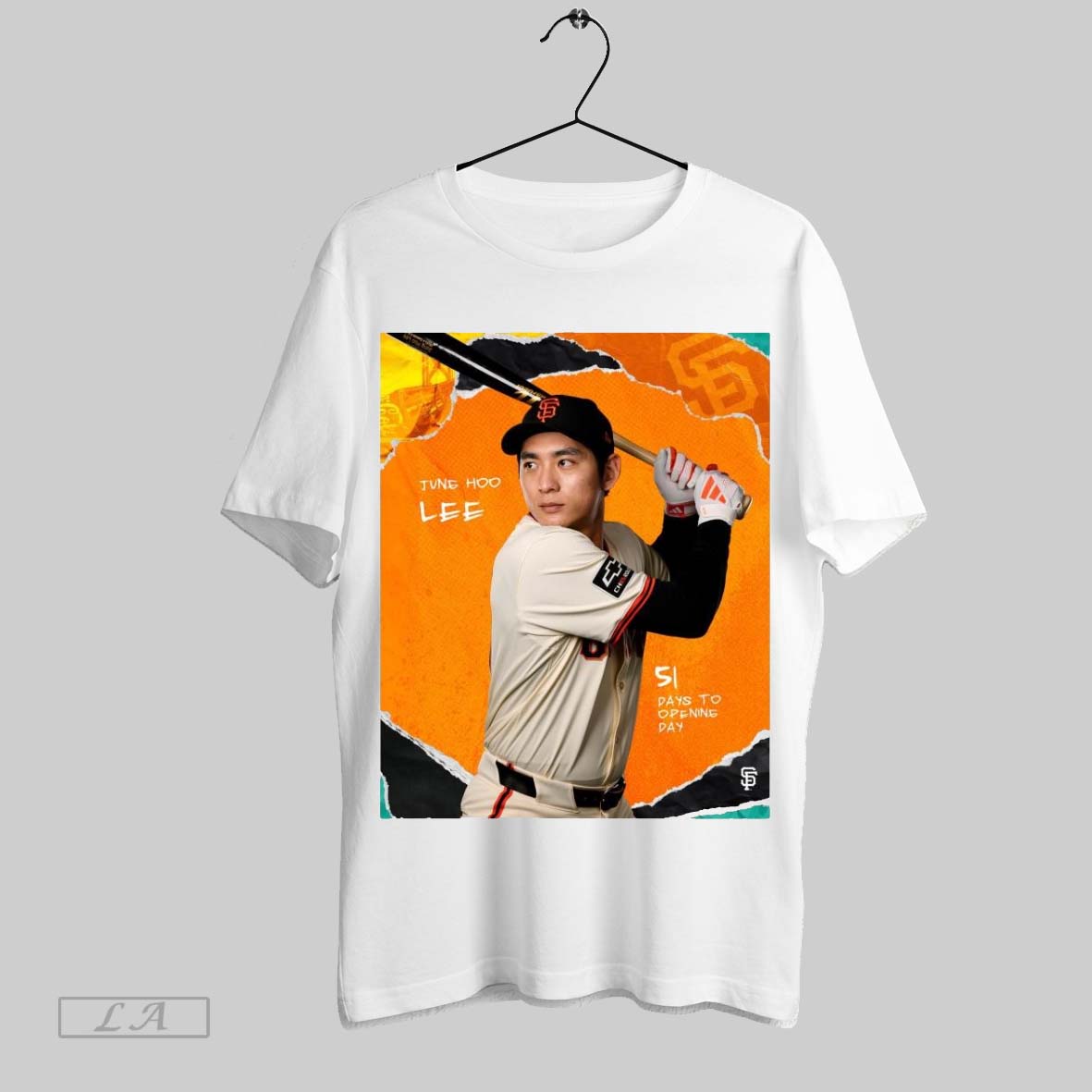 Top Poster San Francisco Giants Baseball Jung Hoo Lee 51 Days To Opening Day Unisex Sweatshirt T Shirt Hoodie