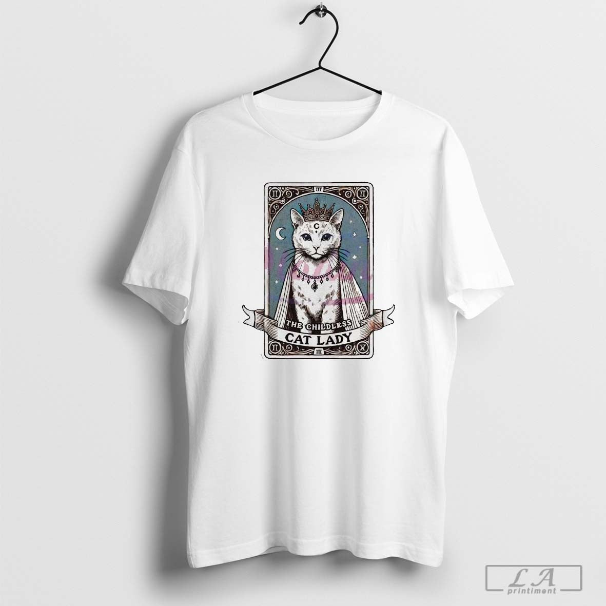 The childless cat lady tarot card halloween 2024 election kamala shirt Hoodie, Sweatshirt | CoreVibeTees.com