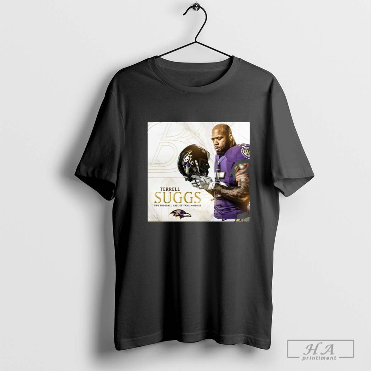 Terrell Suggs Baltimore Ravens Pro Football Hall Of Fame Nominee T-shirt Hoodie, Sweatshirt | CoreVibeTees.com