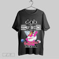 Top God First Family Second Then Cleveland Guardians Baseball Mascot Unisex Sweatshirt T Shirt Hoodie | CoreVibeTees.com
