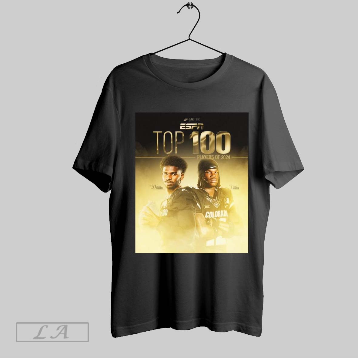 Top Poster Colorado Buffaloes Football Shedeur Sanders Travis Hunter Top 100 College Football Players Of 2024 Sweatshirt...