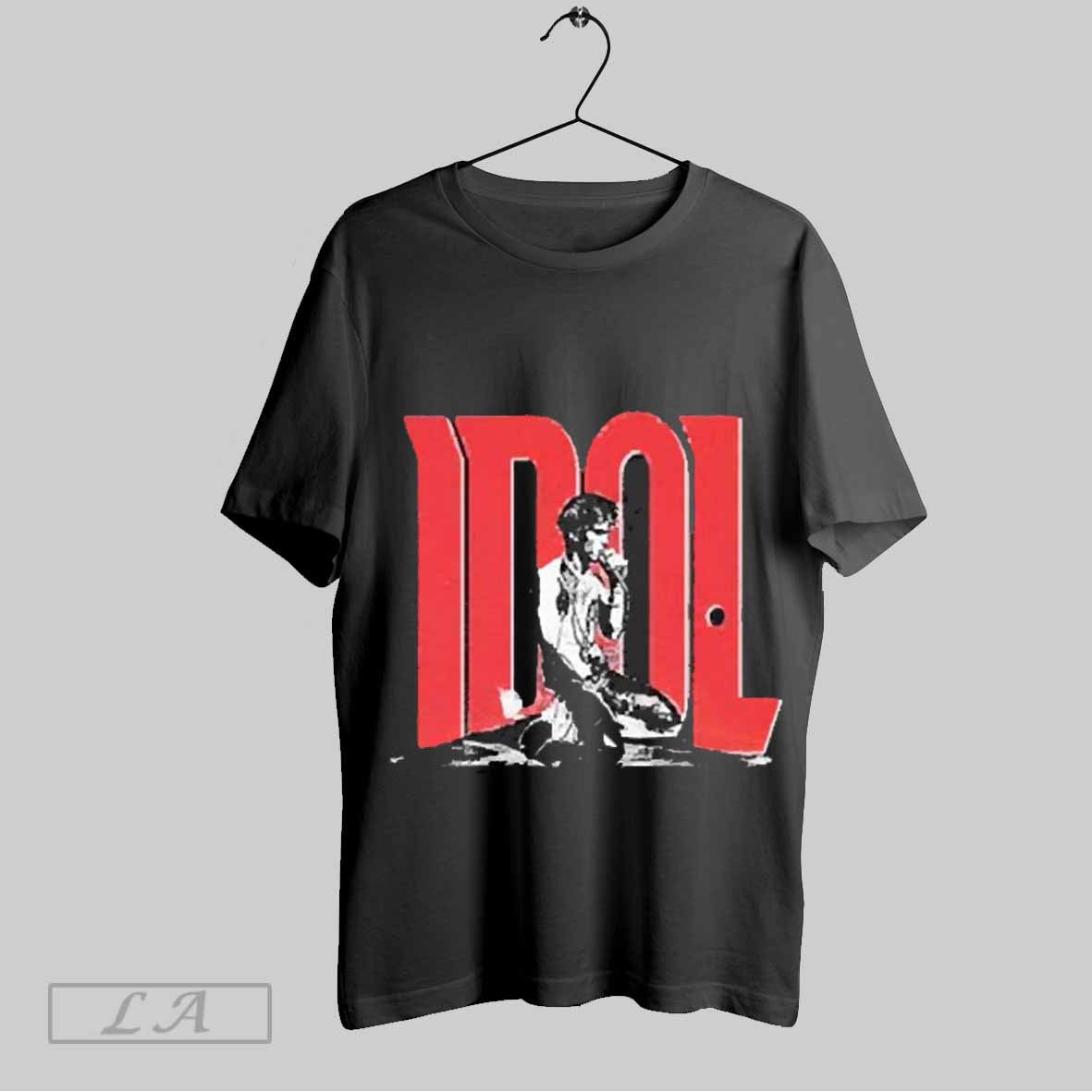 Top Billy Idol Rebel Yell Kneeling Photo 2025 Unisex Sweatshirt T Shirt Hoodie | CoreVibeTees.com