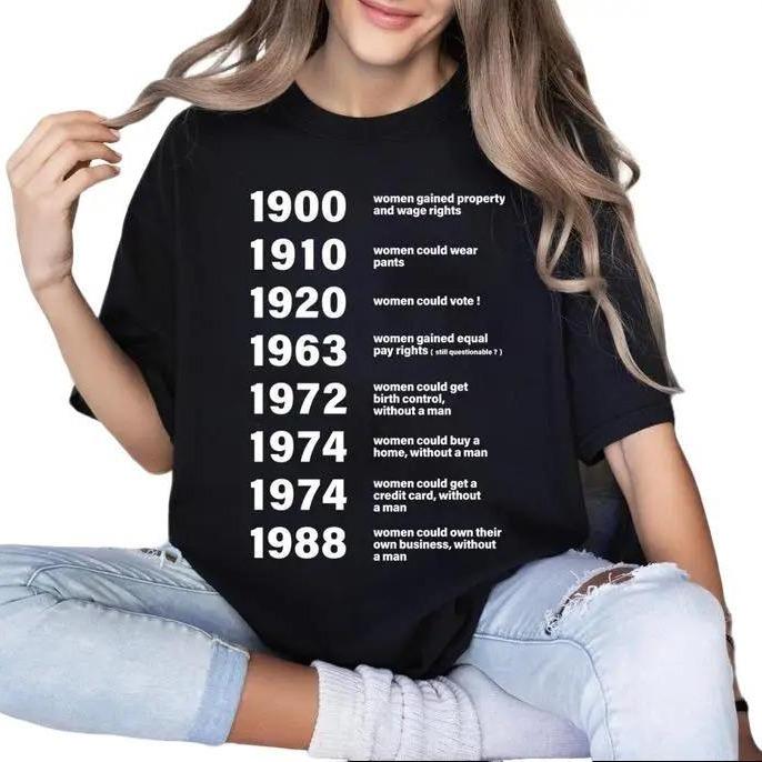 (Questionable) Feminist Shirt, 1900 Woman Gained Shirt, Reproductive Shirt, Women Rights Equality T-Shirt, Vote Blue