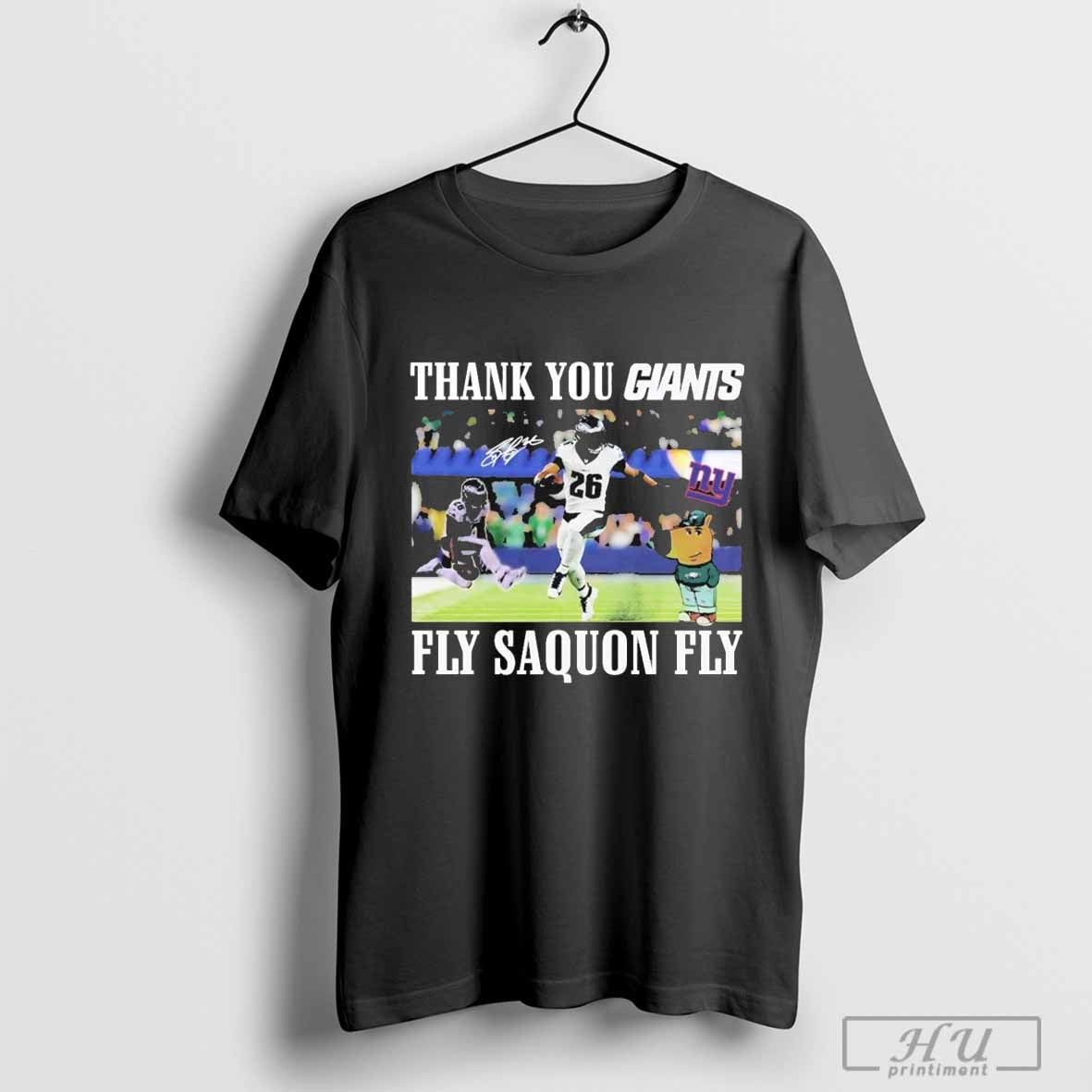 Thank You Giants Fly Saquon Fly T-Shirt Hoodie, Sweatshirt | CoreVibeTees.com