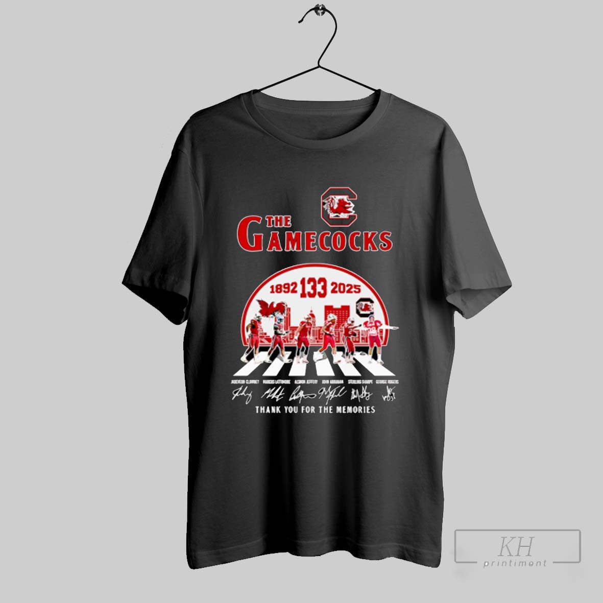 The Gamecocks 1892 2025 Abbey Road Thank You For The Memories Shirt Sweatshirt Tee Shirt Hoodie | CoreVibeTees.com
