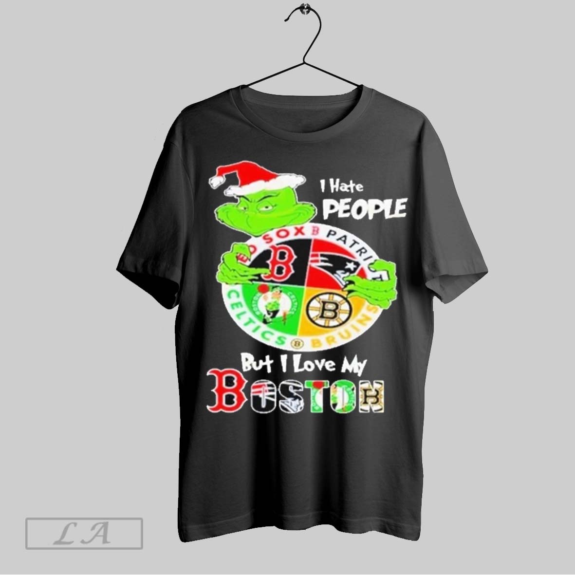 The Grinch In But Love My Boston Have People T Shirt Hoodie, Sweatshirt | CoreVibeTees.com