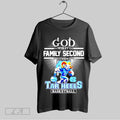 Top God First Family Second Then North Carolina Tar Heels Mascot T Shirt Hoodie, Sweatshirt | CoreVibeTees.com