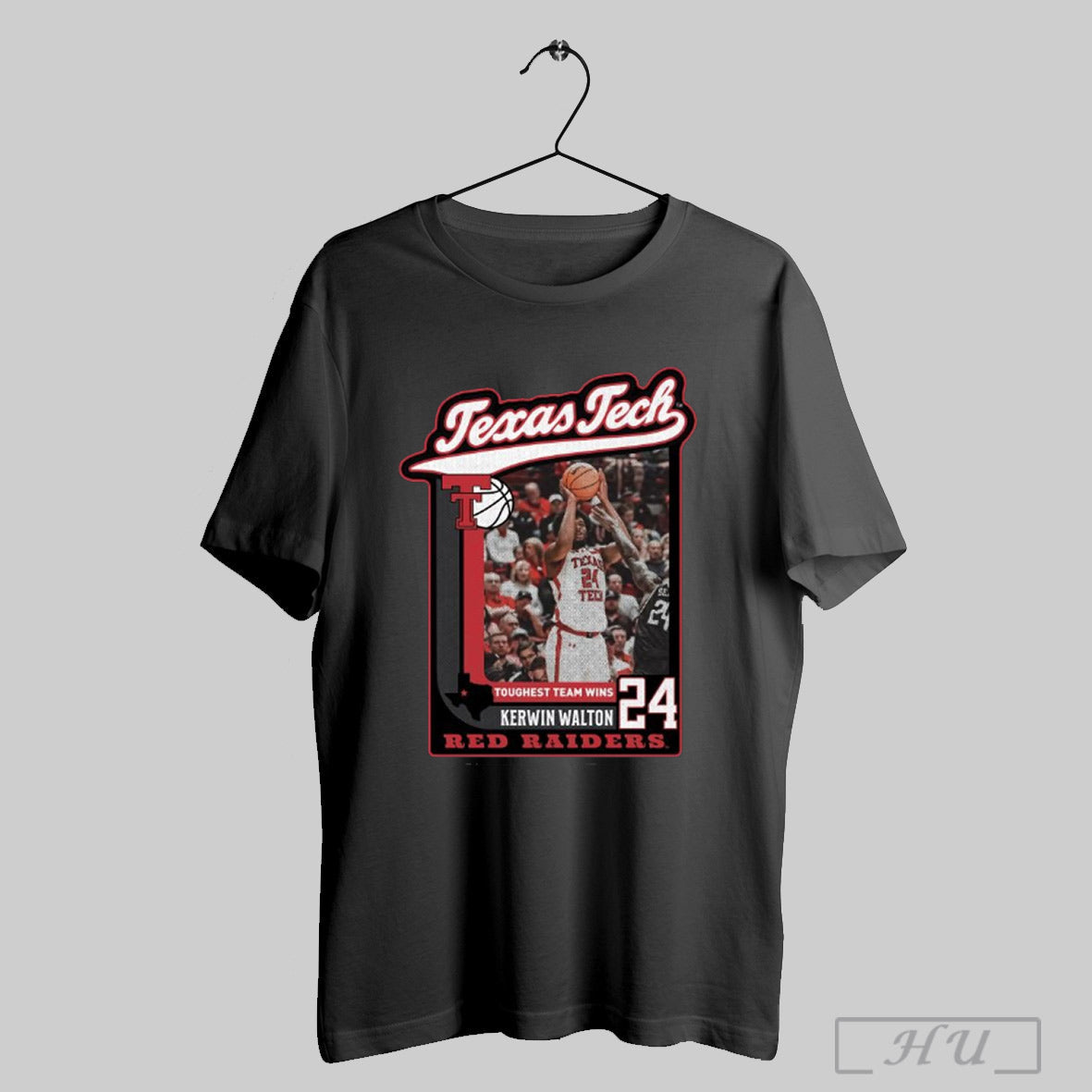 Texas Tech Red Raiders Toughest Team Wins Kerwin Walton 24 Action Shot T Shirt Sweatshirt Hoodie | CoreVibeTees.com