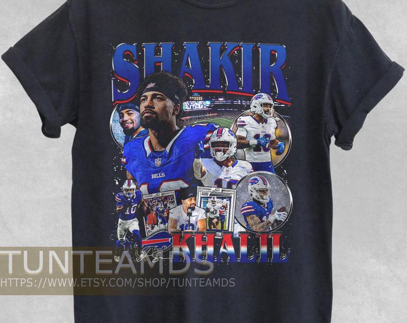 Vintage Khalil Shakir Shirt, Sweatshirt , Football Shirt, Classic 90S Graphic Tee, Unisex, Vintage Bootleg,... (Image 1)