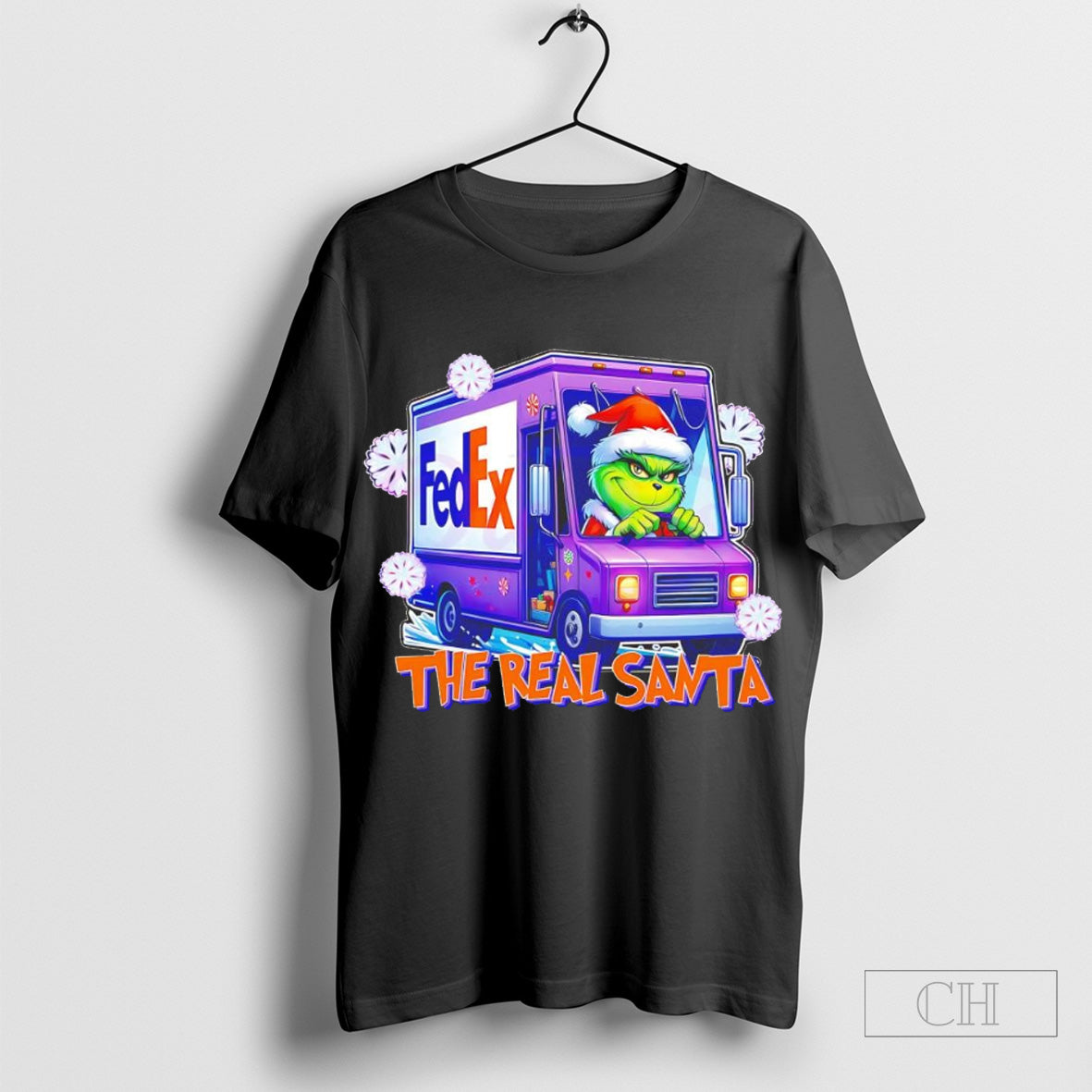 The Real Santa Grinch Christmas FedEx carrier shirt Hoodie, Sweatshirt | CoreVibeTees.com