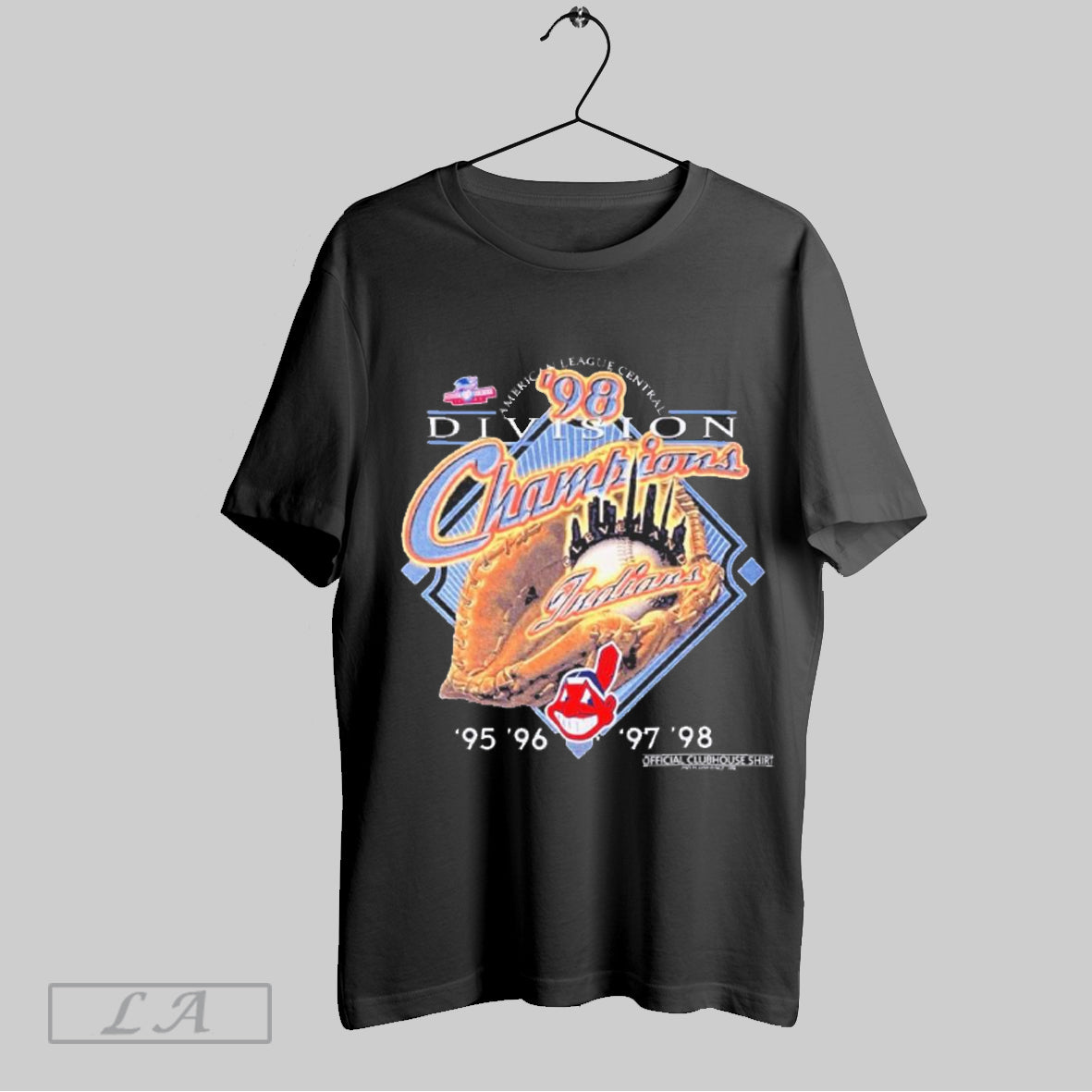 Top Cleveland Indians 1998 Division Champions Unisex Sweatshirt T Shirt Hoodie | CoreVibeTees.com