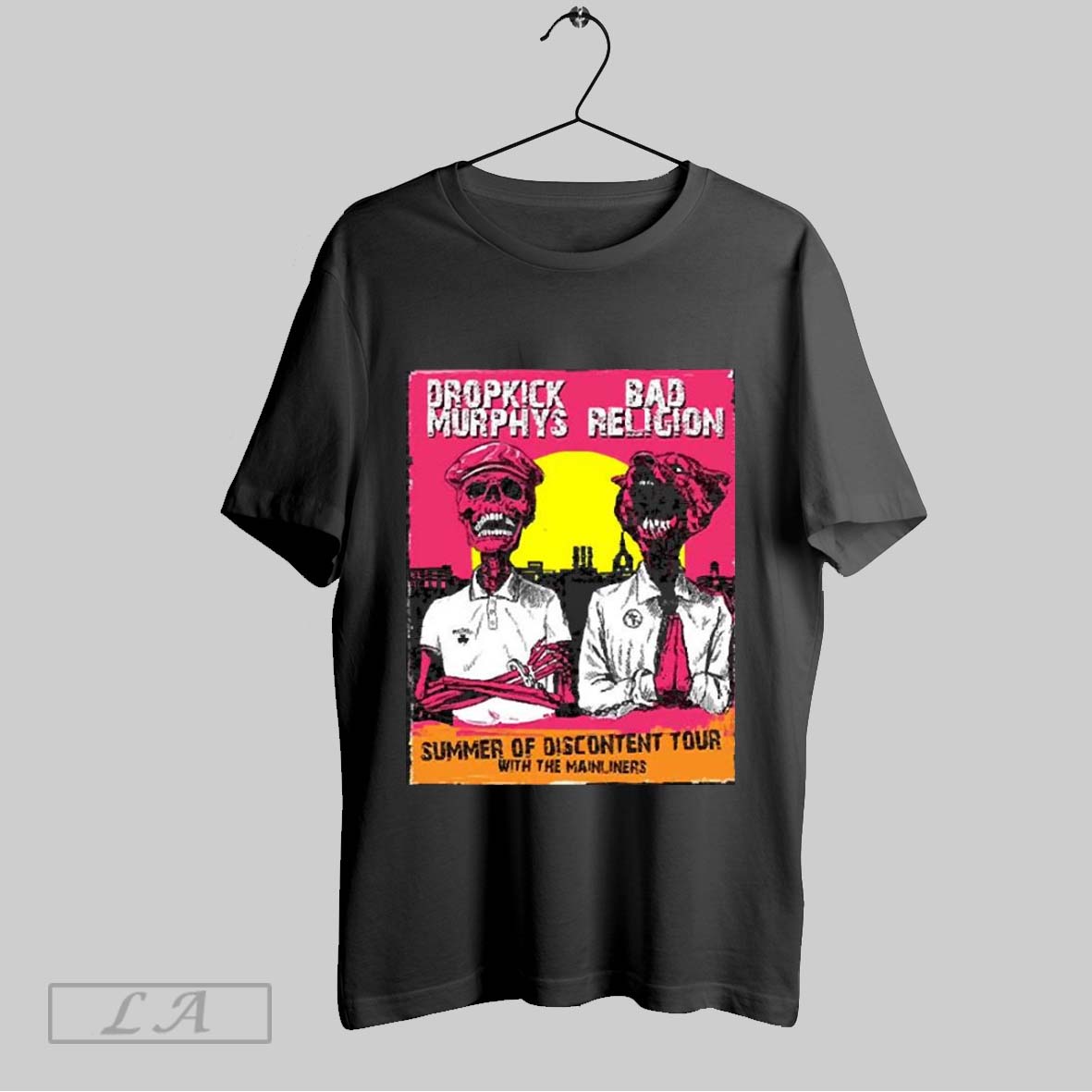 Top Dropkick Murphys And Bad Religion Summer Of Discontent Tour 2025 Merch Tee Tour Dates Two Sides T Shirt Hoodie,...