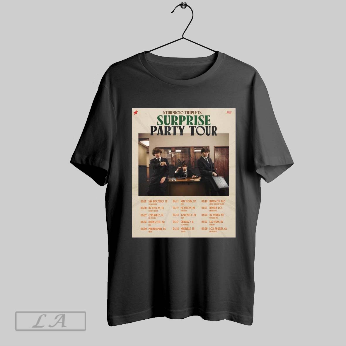 Top Sturniolo Triplets Surprise Party Tour Dates And Locations 03 28 San Antonio Tx Tobin Center Poster T Shirt Hoodie,...