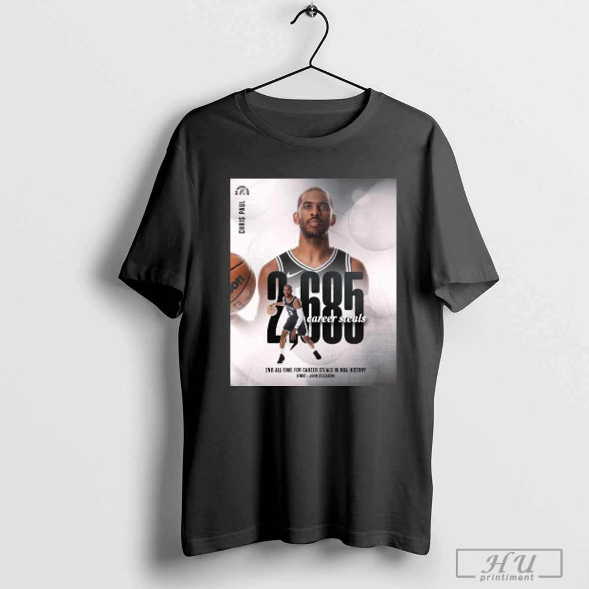 Trendy Chris Paul From San Antonio Spurs 2nd All Time For Career Steals In Nba History 2025 Season Shirt Hoodie, Sweatshirt