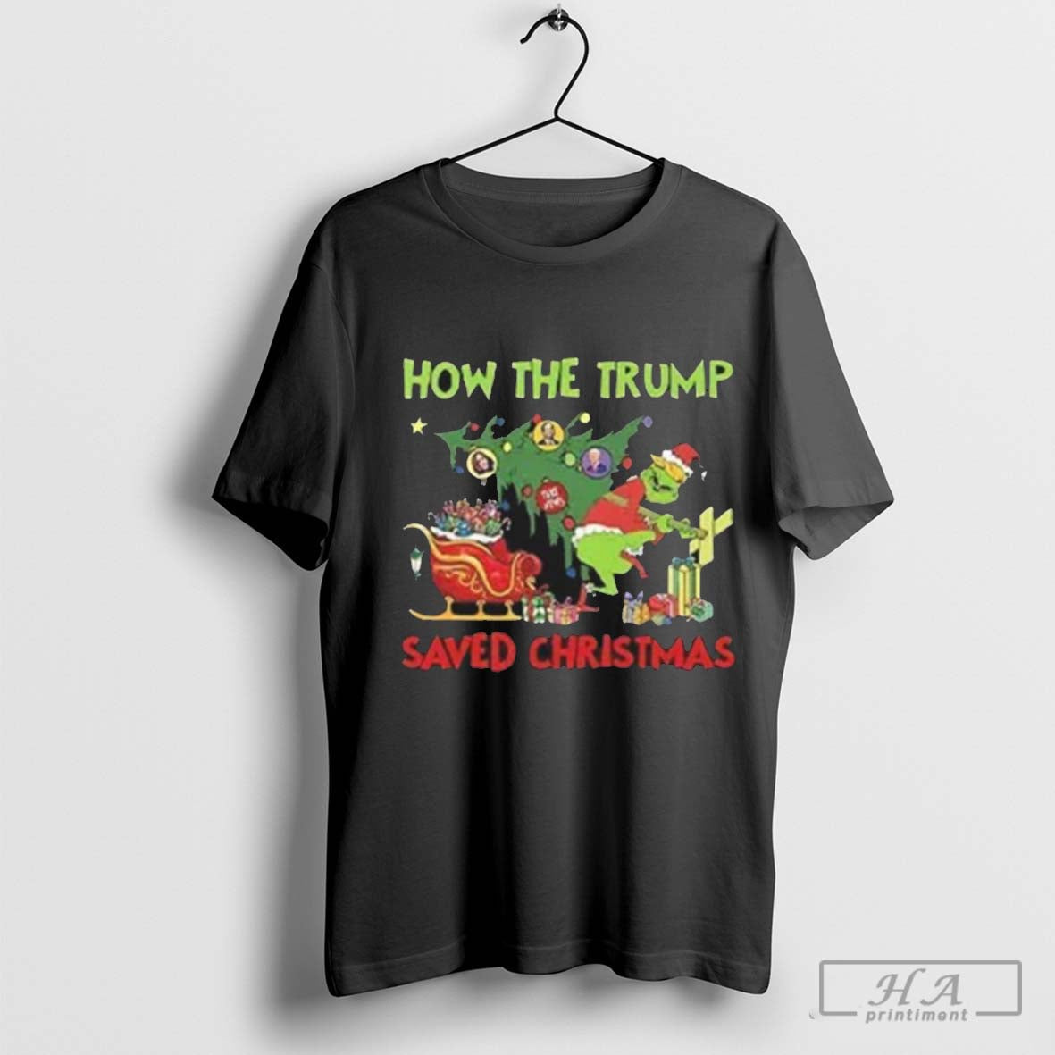 The Grinch How The Trump Saved Christmas T-Shirts Hoodie, Sweatshirt | CoreVibeTees.com