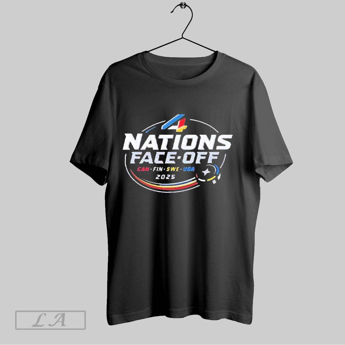Top 4 Nations Face Off Can Fin Swe Usa 2025 T Shirt Hoodie, Sweatshirt | CoreVibeTees.com