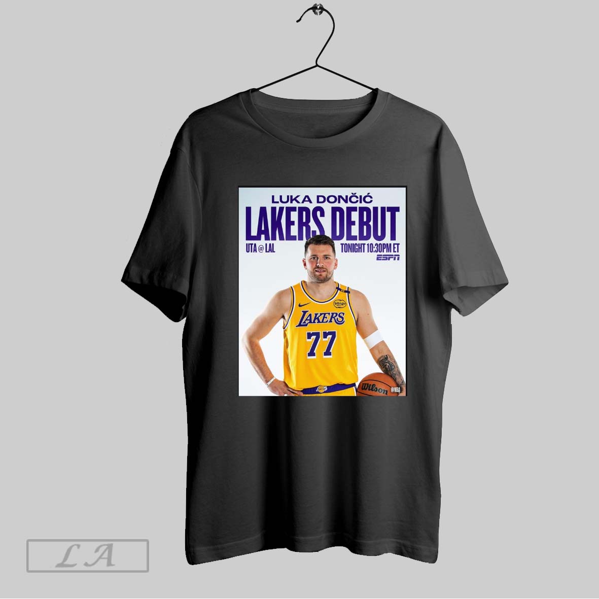 Top Luka Doncic Los Angeles Lakers Debut At Utah Jazz Game T Shirt Hoodie, Sweatshirt | CoreVibeTees.com