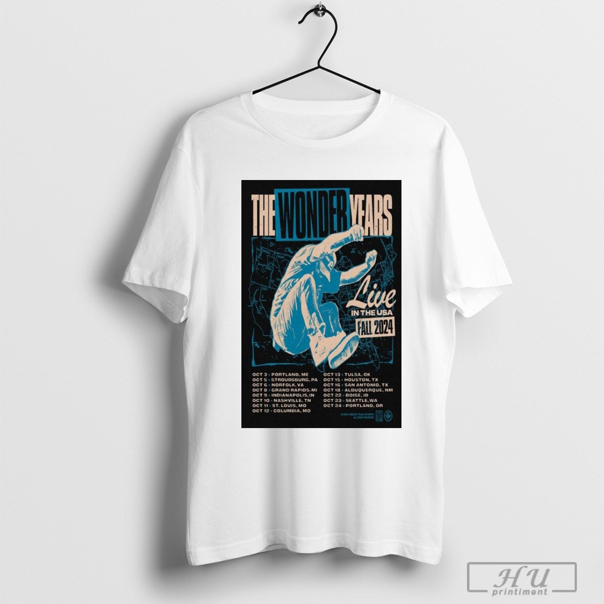 The Wonder Years Fall Tour October 2024 Poster T-Shirt Hoodie, Sweatshirt | CoreVibeTees.com