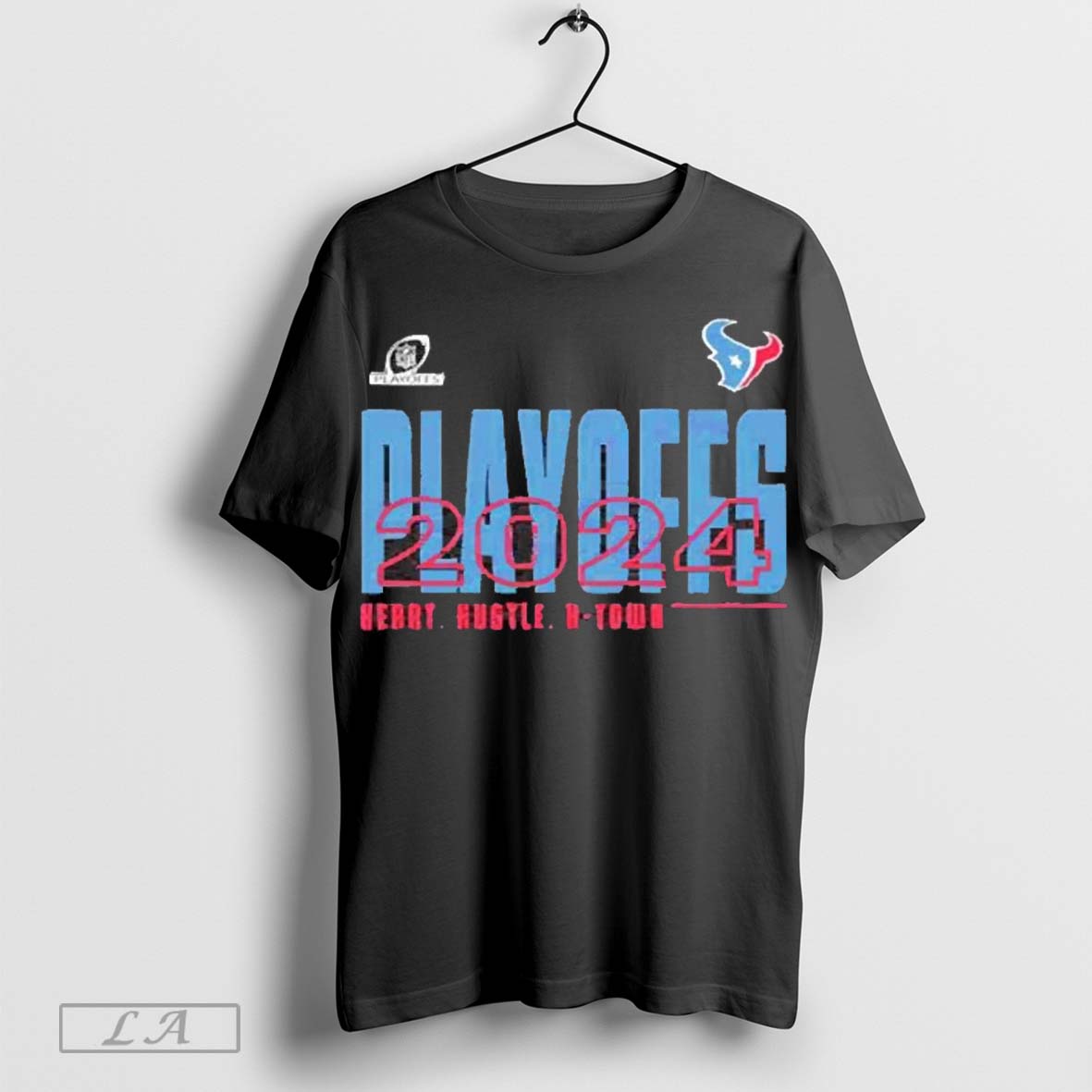 Top Hustle Heart Htown Texans Playoffs 2024 T Shirt Hoodie, Sweatshirt | CoreVibeTees.com