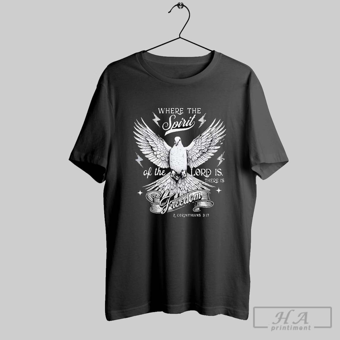 Top Where The Spirit Of The Lord Christian Washed T Shirt Hoodie, Sweatshirt | CoreVibeTees.com