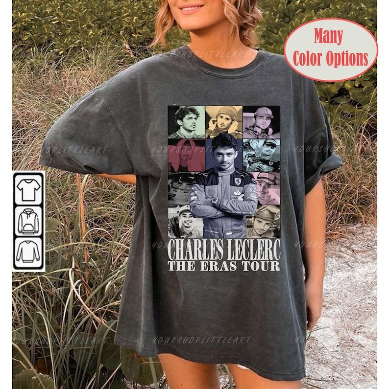 Charles Leclerc The Eras Tour Shirt Vintage Racing Tshirt Bootleg Charles Leclerc Tee Vintage Design Graphic... (Image 3)