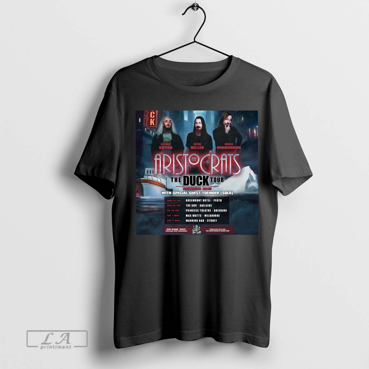 The Aristocrats The Duck Tour Australia 2025 Shirt Hoodie, Sweatshirt | CoreVibeTees.com
