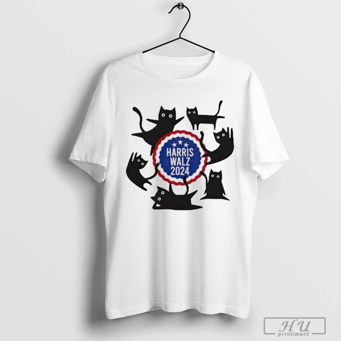 Top Harris Walz Cats 2024 T-shirt Hoodie, Sweatshirt | CoreVibeTees.com