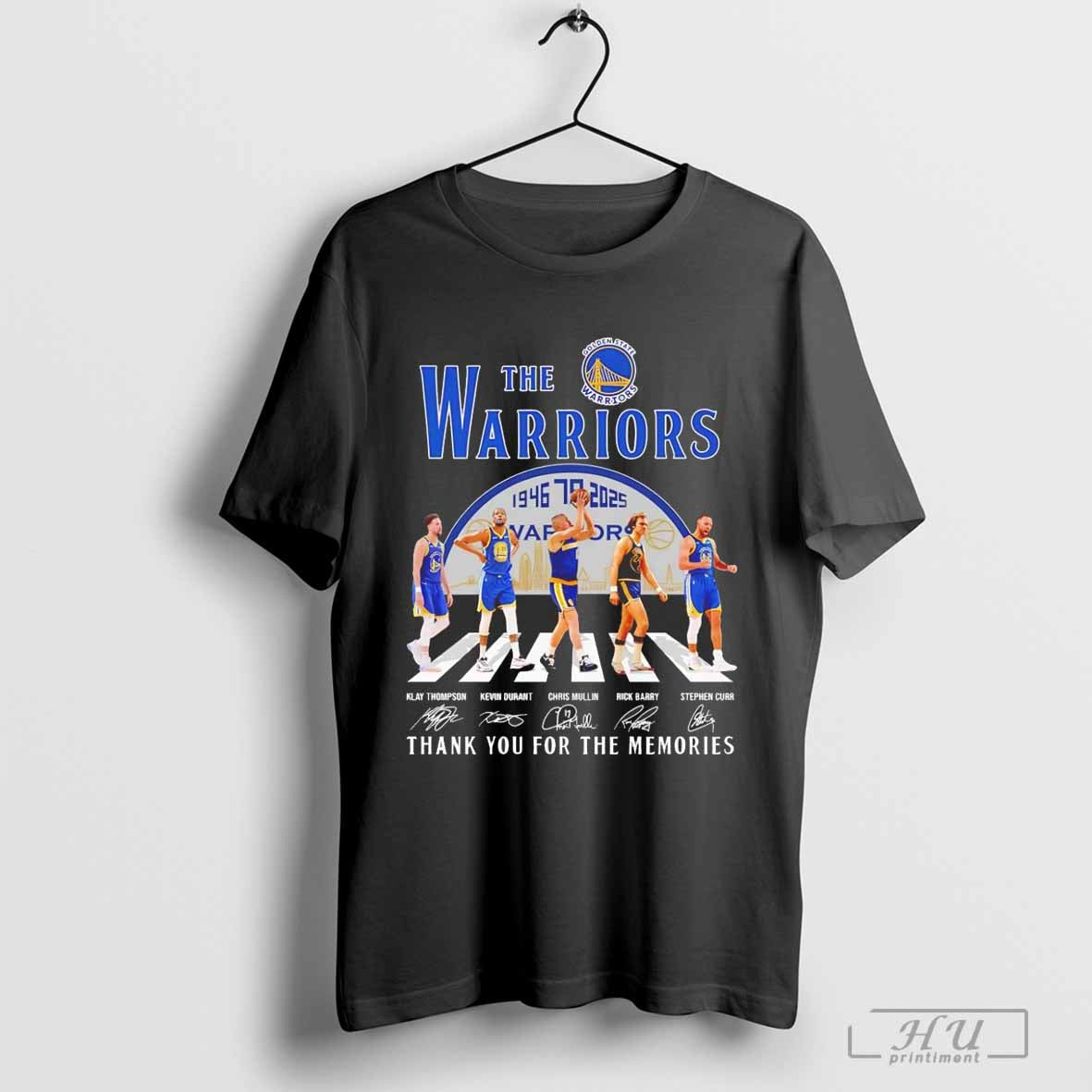 The Golden State Warriors abbey road 79th Anniversary 1946-2025 T-shirt Hoodie, Sweatshirt | CoreVibeTees.com