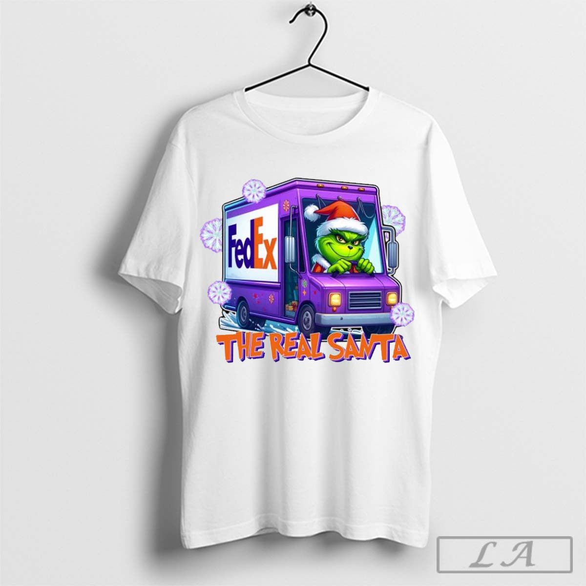 The Grinch Fedex The Real Santa Christmas Shirt Hoodie, Sweatshirt | CoreVibeTees.com