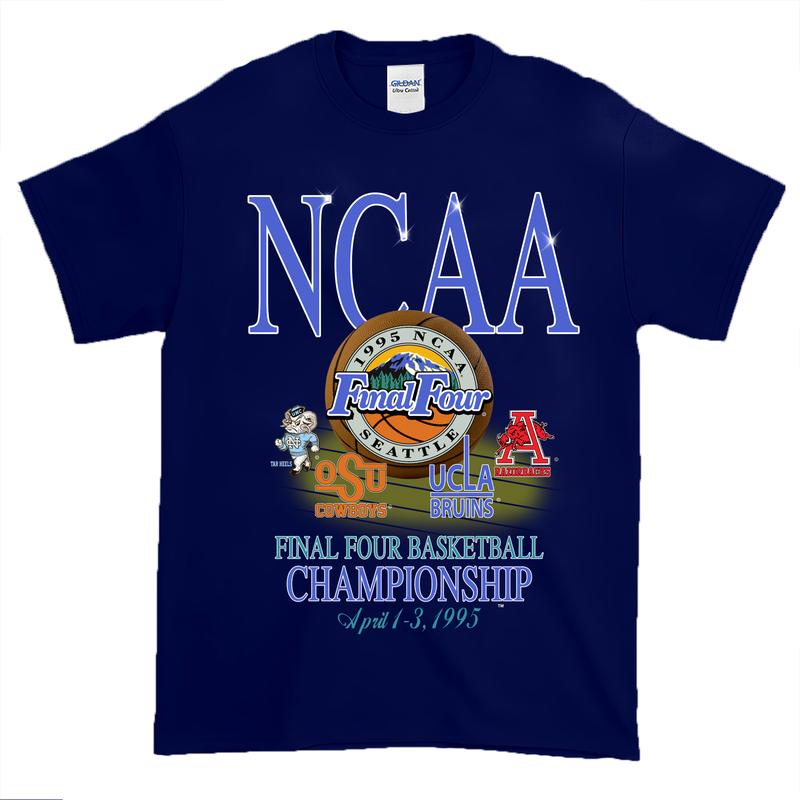 1995 NCAA Final Four Championship Vintage t-shirt, Vintage graphic tee Classic Cotton Menswear Top Tshirt... (Image 5)