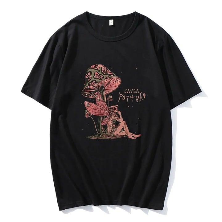 Melanie Martinez Portals Tour Tshirt 100% Cotton Tees Famous Singer Cartoon Grap T-Shirt Menswear Top Hoodie,... (Image 2)
