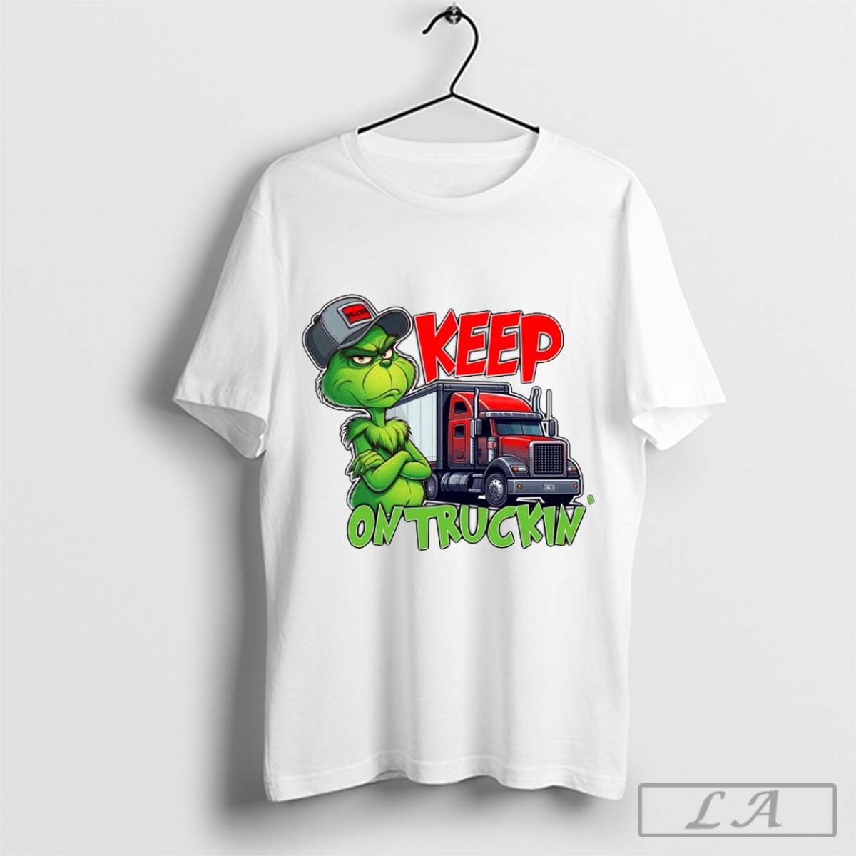 The Grinch Keep On Truckinâ€™ Merry Christmas Shirt Hoodie, Sweatshirt | CoreVibeTees.com