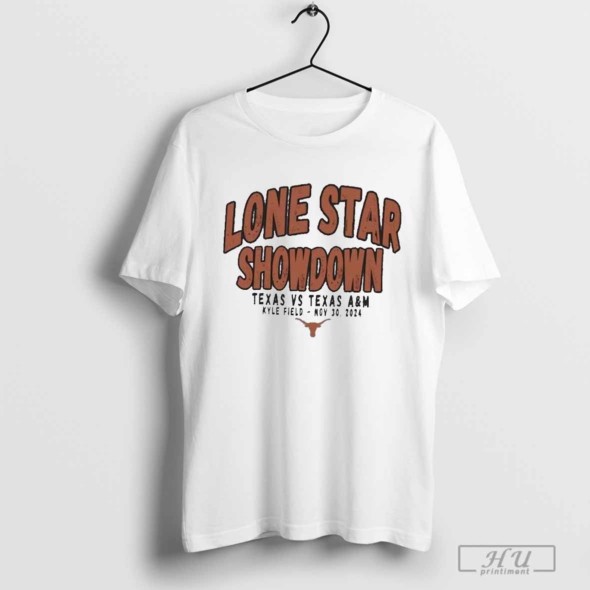 Texas Longhorns Vs Texas A&amp;M Lone Star Showdown Nov 30, 2024 T-Shirt Hoodie, Sweatshirt | CoreVibeTees.com