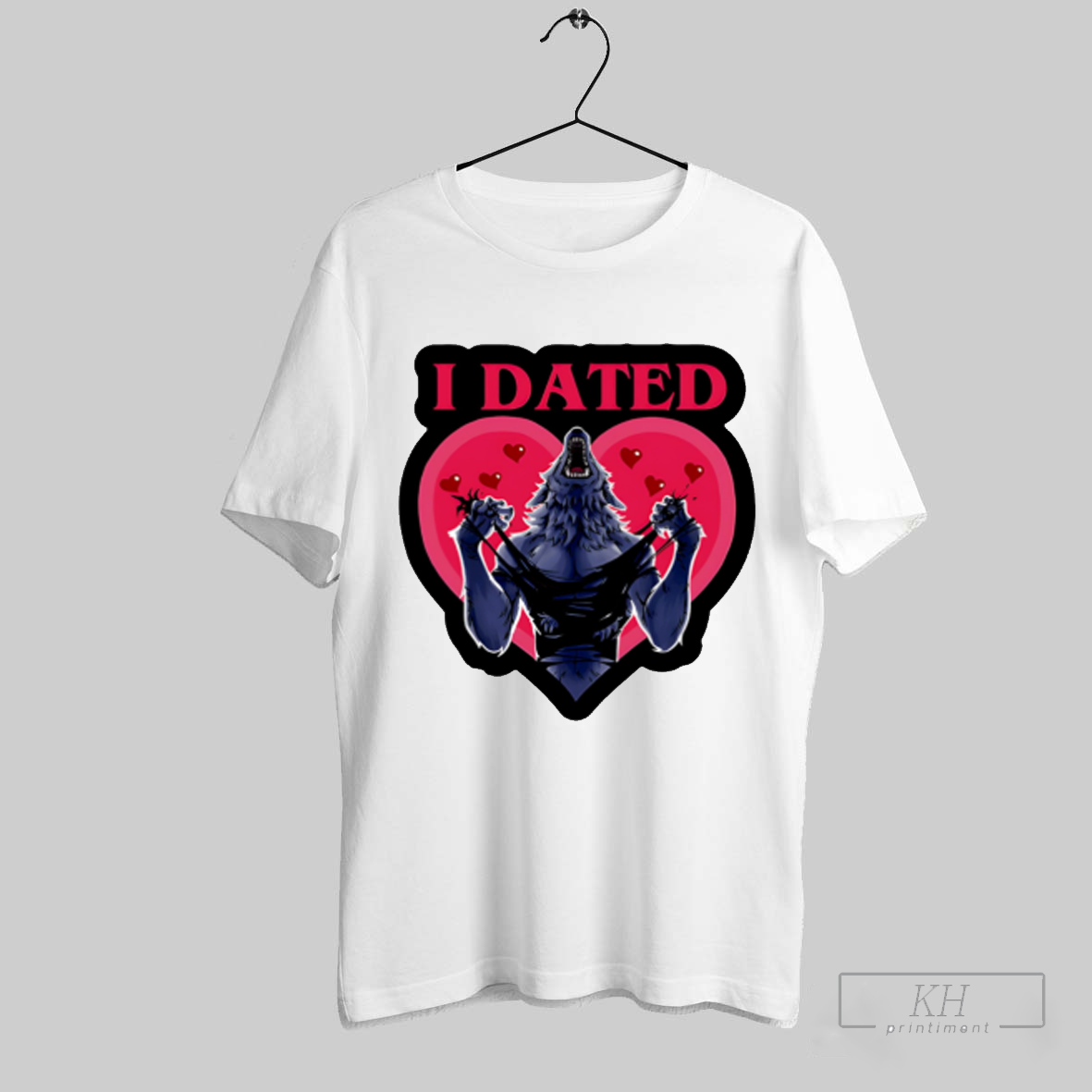 The I Dated Wolf Heart Shirt T Shirt Hoodie, Sweatshirt | CoreVibeTees.com